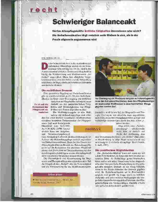 Vorschauseite 1: Schwieriger Balanceakt