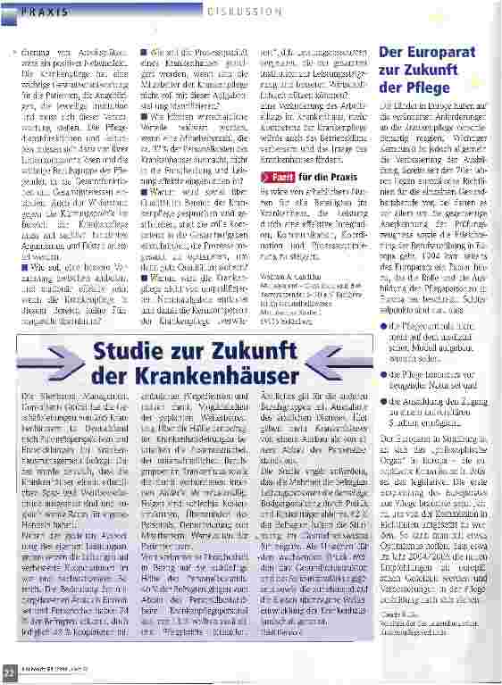 Vorschauseite 2: Pflege gehört ins Management Wettbewerb und Kostendruck zwingen zur Teamarbeit