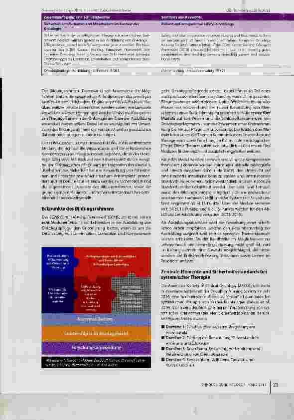 Vorschauseite 2: Sicherheit von Patienten und Mitarbeitern im Kontext der Onkologie