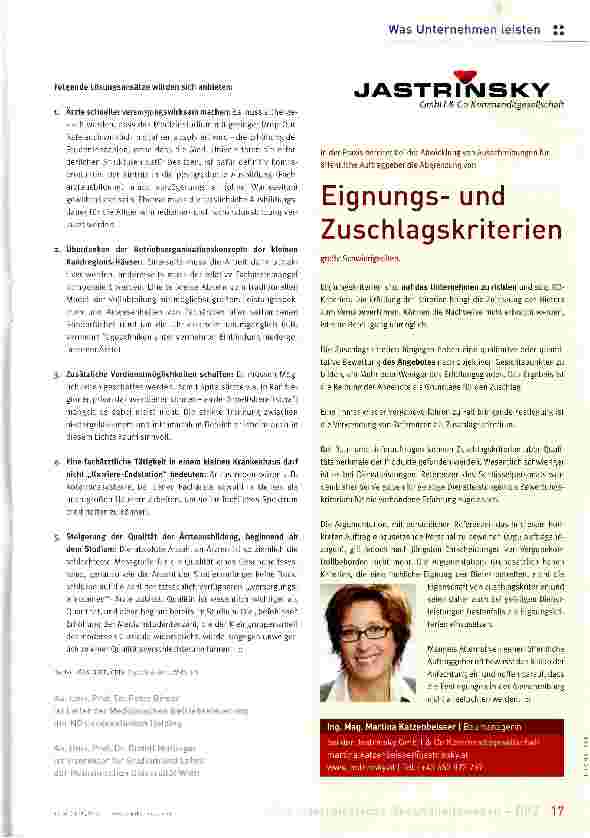Vorschauseite 4: Sag mir, wo die Arzte sind, ...