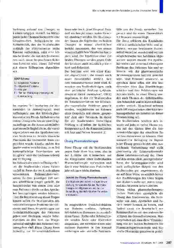 Vorschauseite 3: Klinisch-pharmazeutische Ausbildung an der Universität Bonn