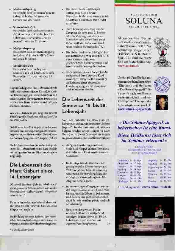 Vorschauseite 2: Rhythmik und Heilkunst: Der Lebenszeitkreis