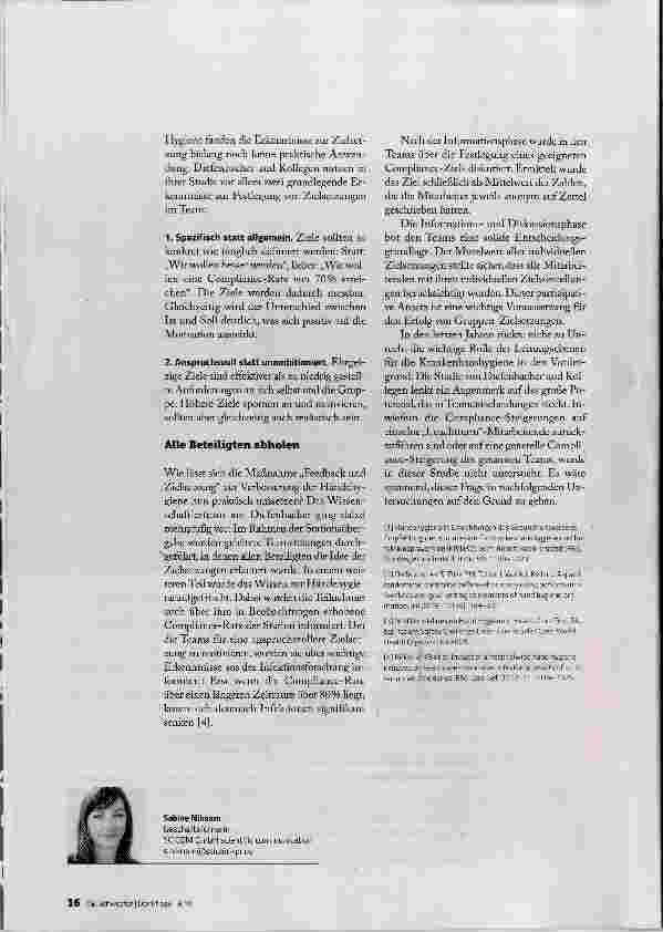 Vorschauseite 3: WIE PSYCHOLOGIE DAS HYGIENEVERHALTEN VERBESSERN KANN