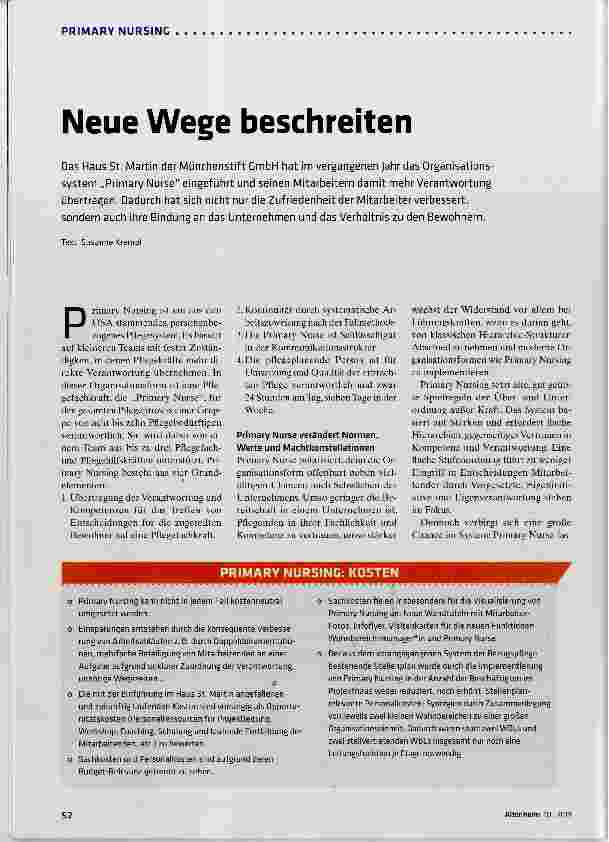 Vorschauseite 1: Neue Wege beschreiten