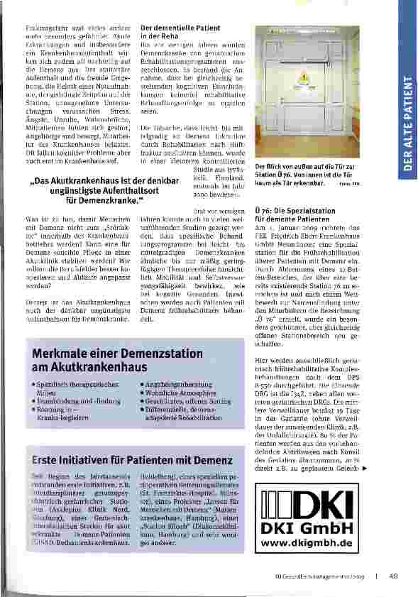 Vorschauseite 2: Spezifisch therapeutisches Milieu