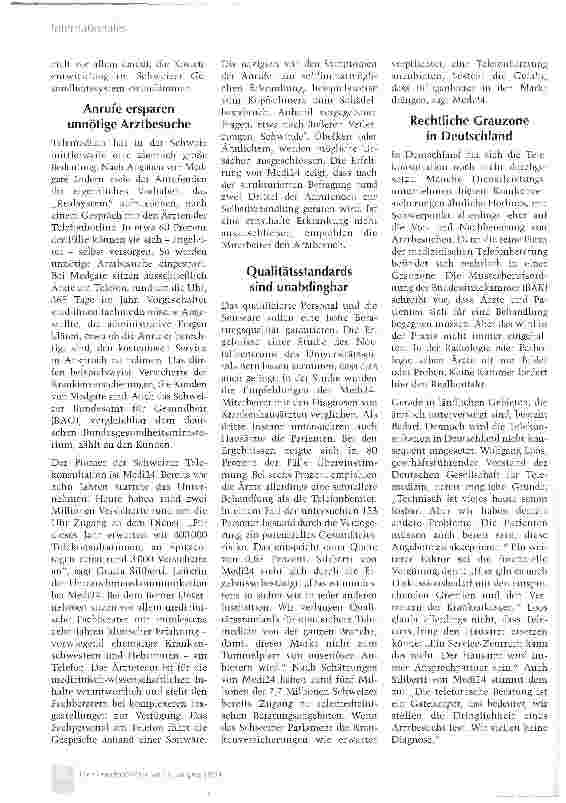 Vorschauseite 2: Der Telearzt als Lotse