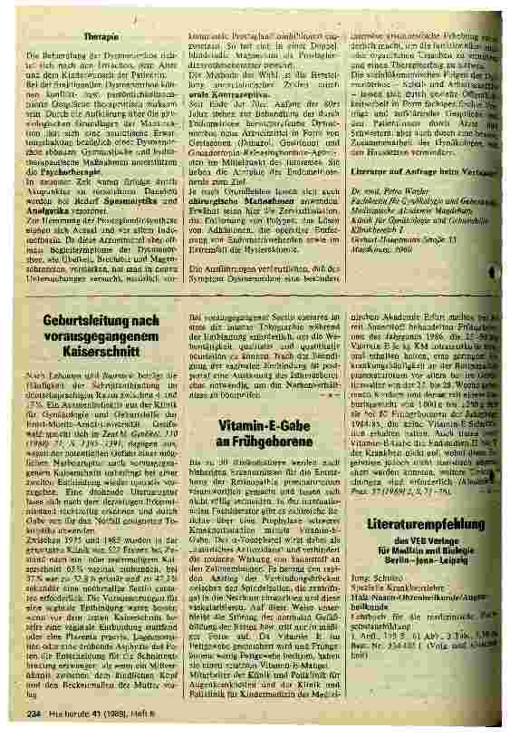 Vorschauseite 2: Die Dysmenorrhoe in der klinischen Praxis