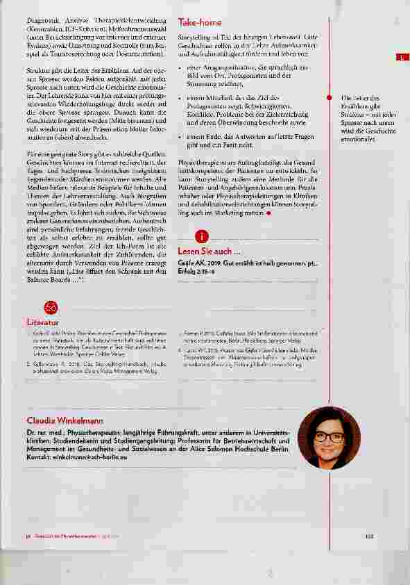 Vorschauseite 4: Geschichten erzählen im Hörsaal