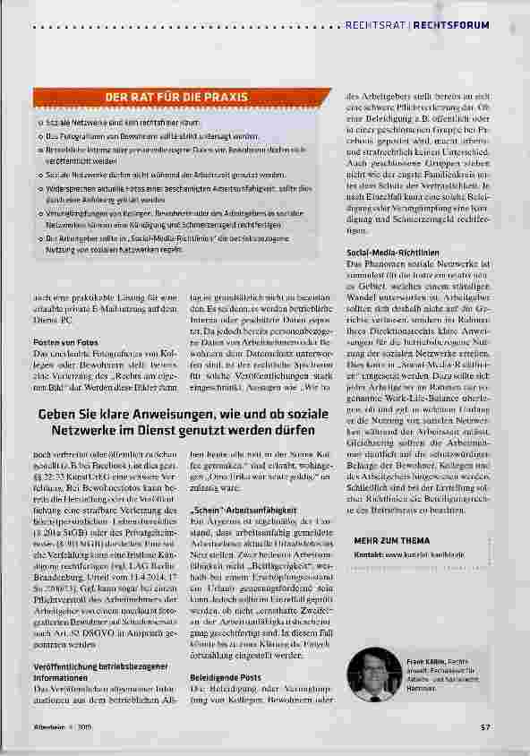 Vorschauseite 2: Soziale Netzwerke: Was ist erlaubt und was nicht?
