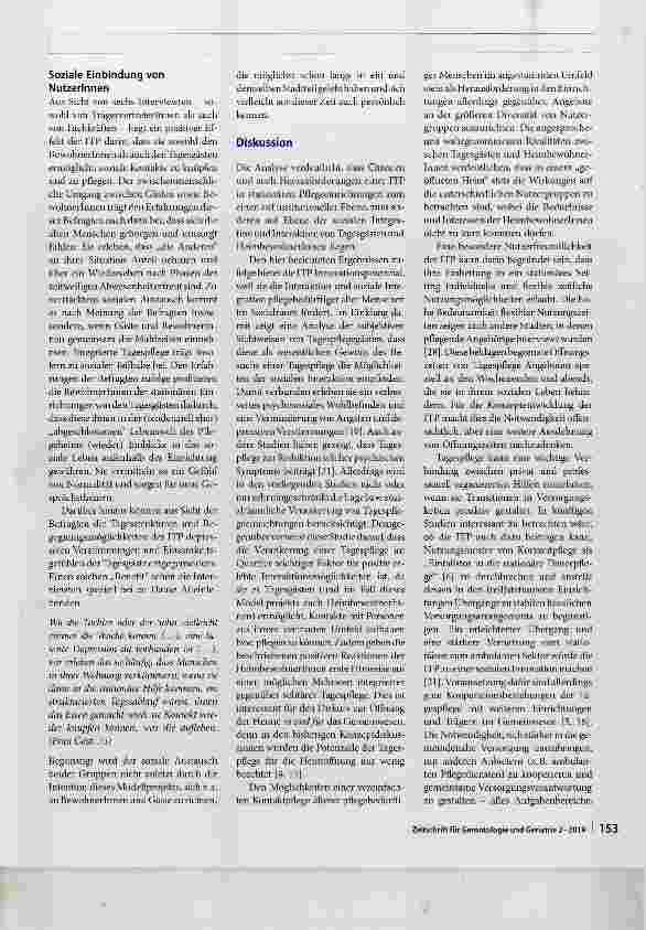 Vorschauseite 6: Möglichkeiten und Grenzen integrierter Tagespflege in Pflegeheimen