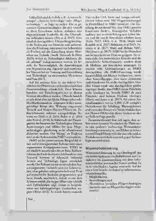 Vorschauseite 5: Technologieeinsatz in der zukünftigen pflegerischen Versorgung einer alternden Bevölkerung