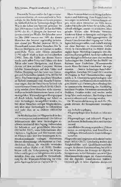 Vorschauseite 6: Technologieeinsatz in der zukünftigen pflegerischen Versorgung einer alternden Bevölkerung