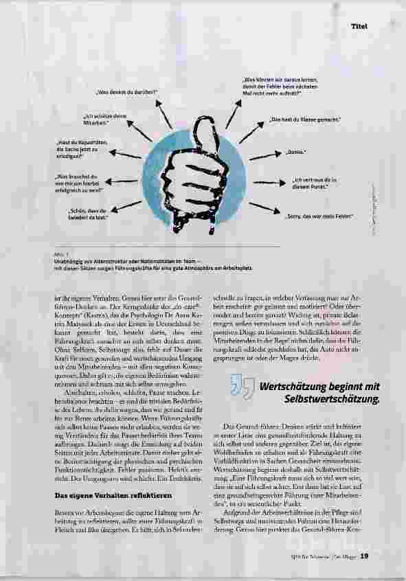 Vorschauseite 3: DER KONIGSWEG HEISST WERTSCHÄTZUNG