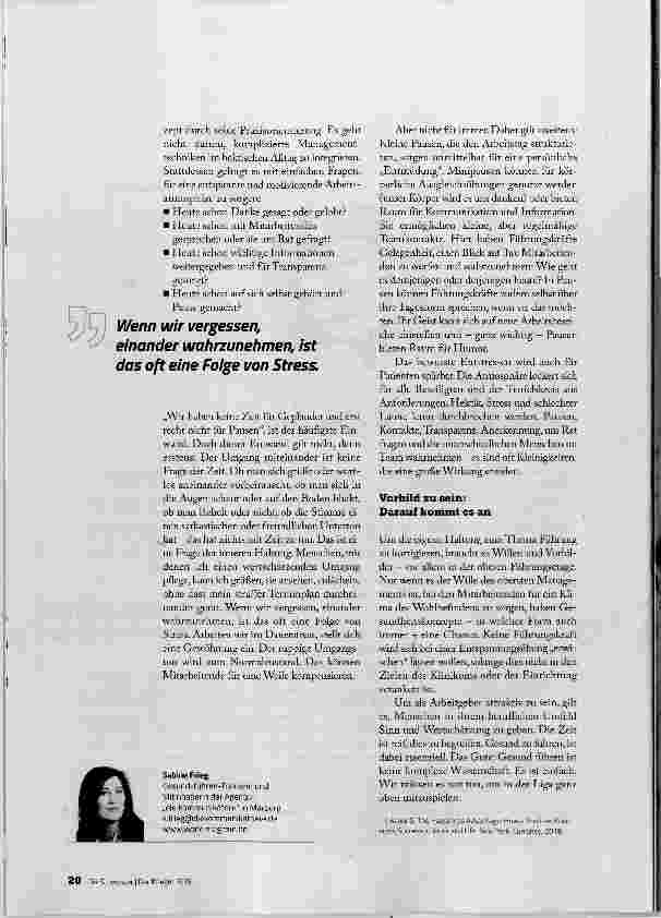 Vorschauseite 4: DER KONIGSWEG HEISST WERTSCHÄTZUNG