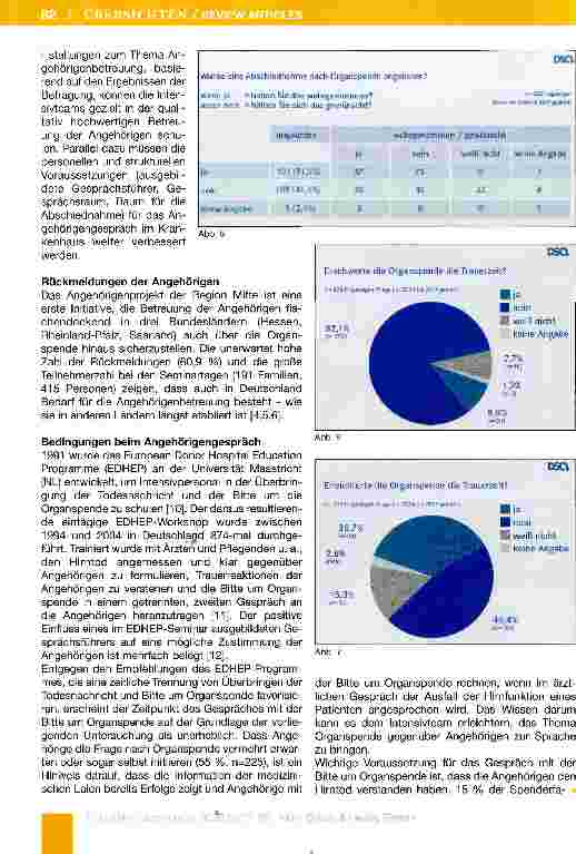 Vorschauseite 5: Das Angehörigenprojekt der Deutschen Stiftung Organtransplantation - Region Mitte