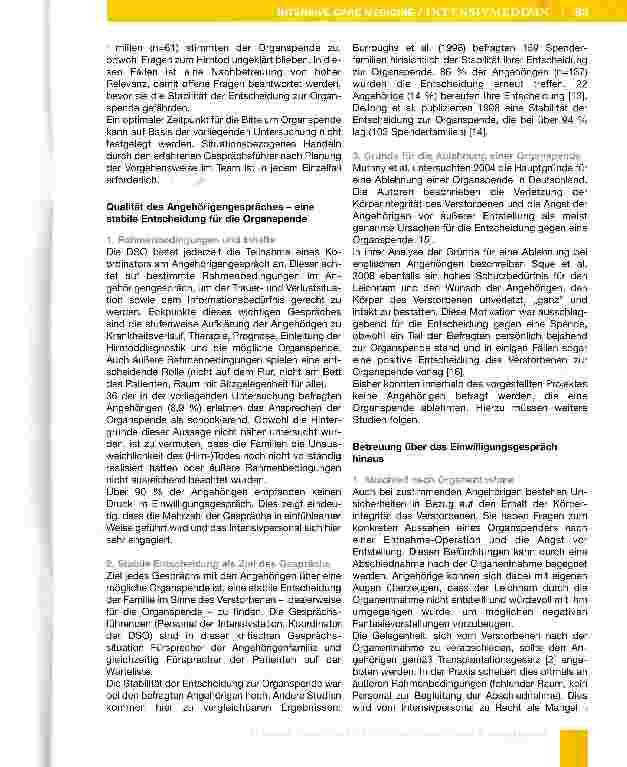 Vorschauseite 6: Das Angehörigenprojekt der Deutschen Stiftung Organtransplantation - Region Mitte