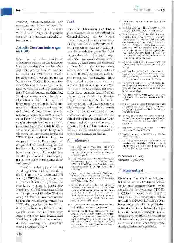 Vorschauseite 4: Aktuelle Entwicklungen in der Klinikwerbung