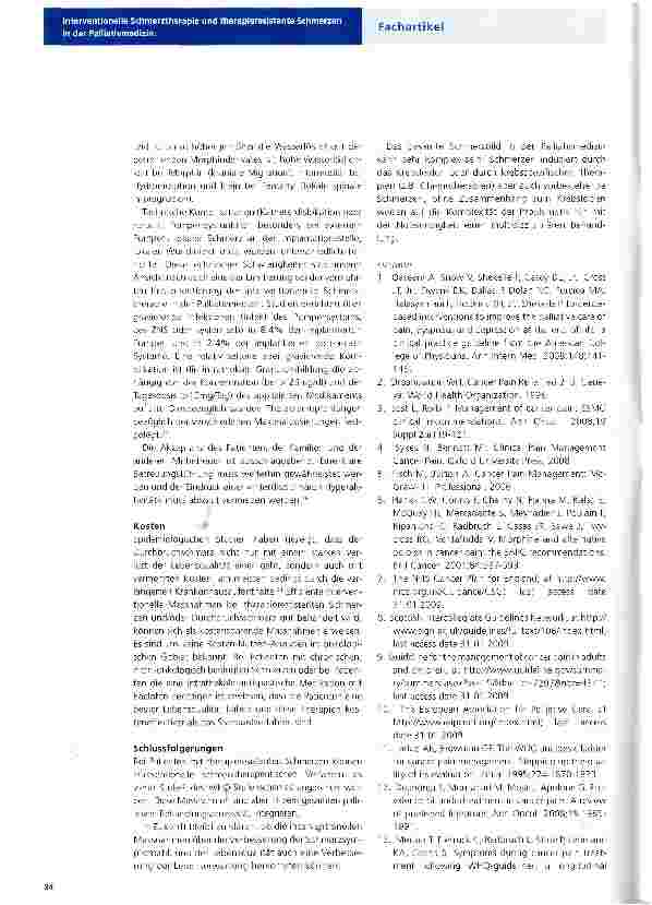 Vorschauseite 4: Interventionelle Schmerztherapie und therapieresistente Schmerzen in derPalliativmedizin.