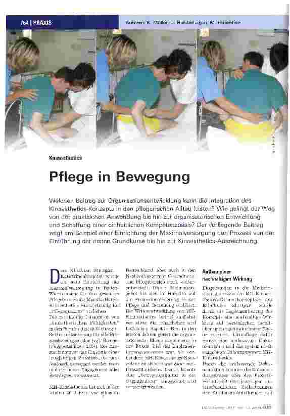 Vorschauseite 1: Pflege in Bewegung