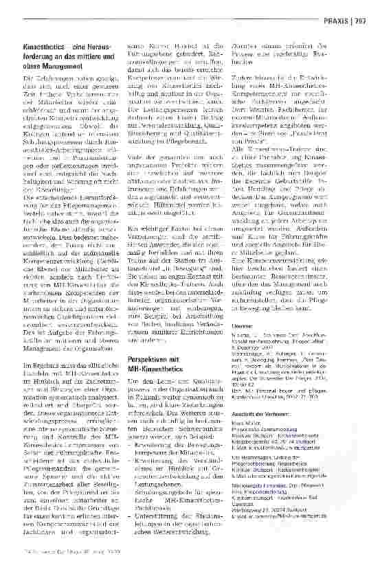 Vorschauseite 4: Pflege in Bewegung