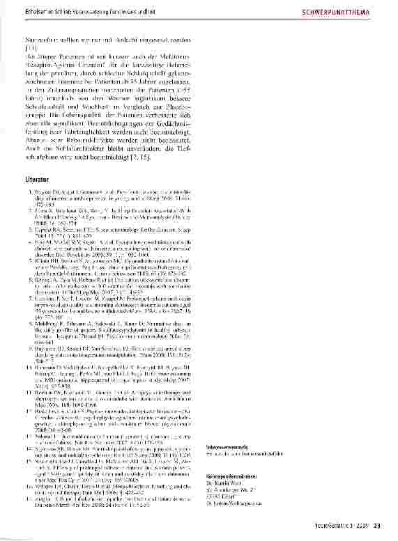 Vorschauseite 5: Erholsamer Schlaf: Voraussetzung für die Gesundheit