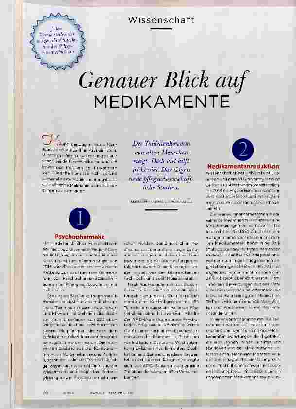 Vorschauseite 1: Genauer Blick auf MEDIKAMENTE