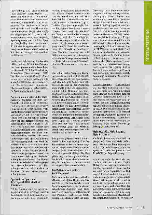 Vorschauseite 2: Big Data for the ,,Best Patient Experience
