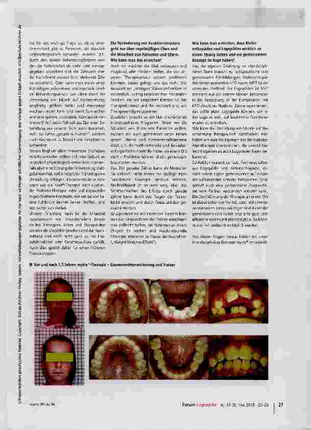 Vorschauseite 4: Funktion und Form - MFT und KFO