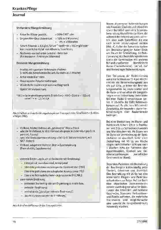 Vorschauseite 5: Ernährung des Krebskranken