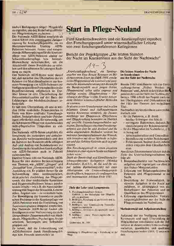 Vorschauseite 1: Start in Pflege-Neuland