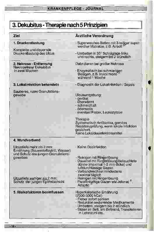 Vorschauseite 3: Dekubitusprophylaxe und Dekubitusbehandlung