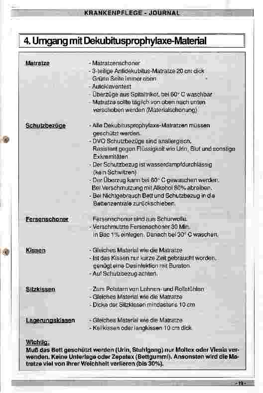 Vorschauseite 4: Dekubitusprophylaxe und Dekubitusbehandlung