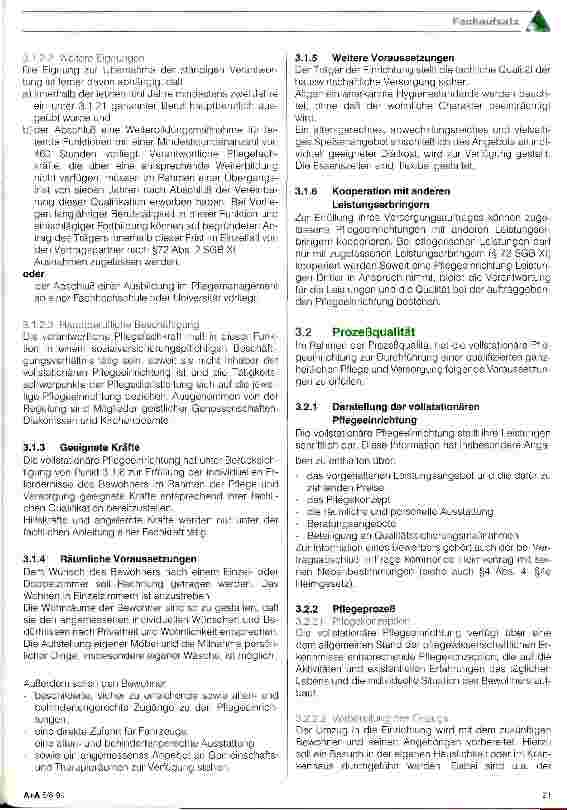Vorschauseite 4: Díe Pflegeversicherung