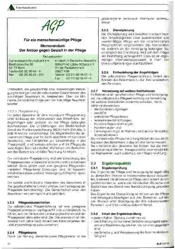 Vorschauseite 5: Díe Pflegeversicherung