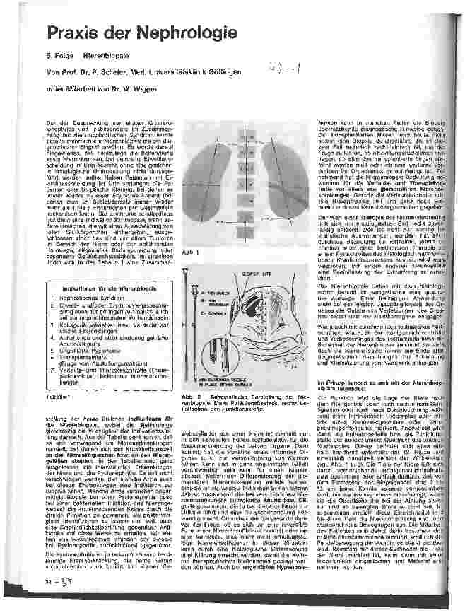 Vorschauseite 1: Praxis der Nephrologie 5. Folge: Nierenbiopsie