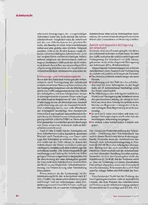 Vorschauseite 2: Richtiger Umgang mit Wünschen der Mitarbeiter nach Teilzeit