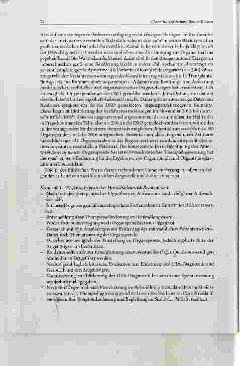 Vorschauseite 4: Organspende als Option am Lebensende Herausforderungen in der klinischen Praxis