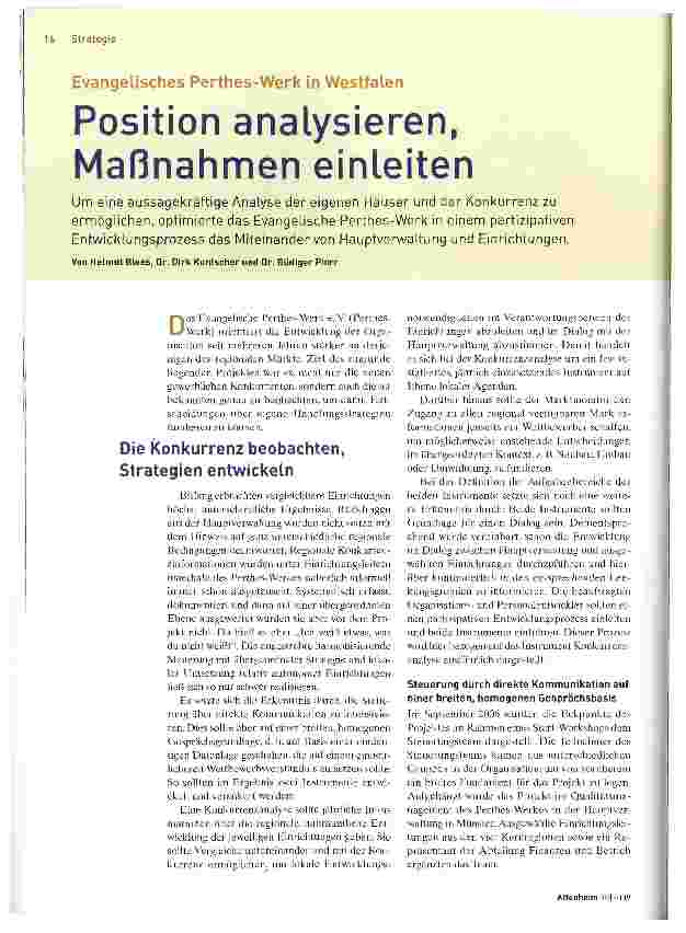 Vorschauseite 1: Position analysieren, Maßnahmen einleiten