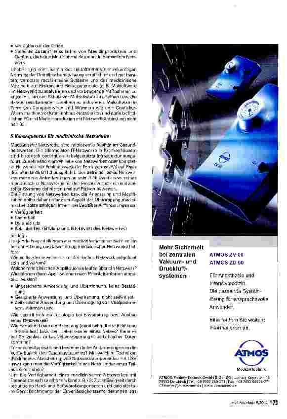 Vorschauseite 5: Medizinische Netzwerke und vernetzte medizinische Systeme - Teil 1