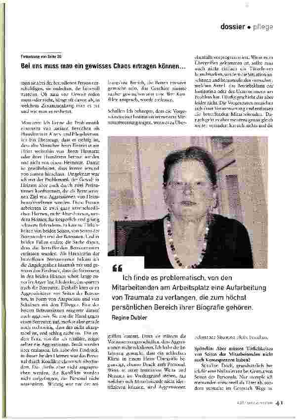 Vorschauseite 3: «Bei uns muss man ein gewisses Chaos ertragen können.»