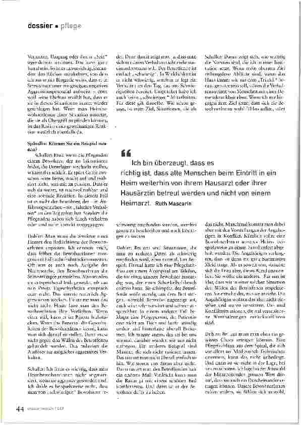 Vorschauseite 6: «Bei uns muss man ein gewisses Chaos ertragen können.»