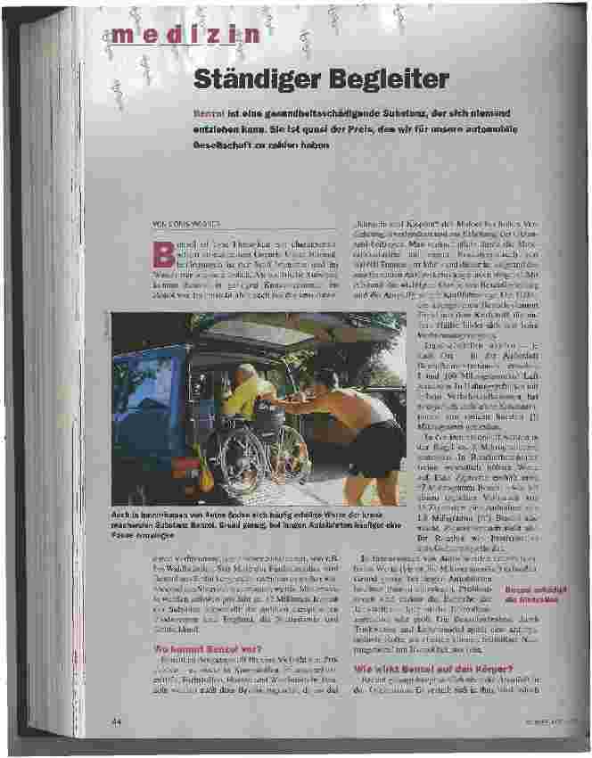 Vorschauseite 1: Ständiger Begleiter Benzol