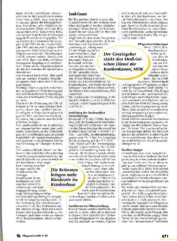 Vorschauseite 2: Einseitiger Machtzuwachs für die Kostenträger