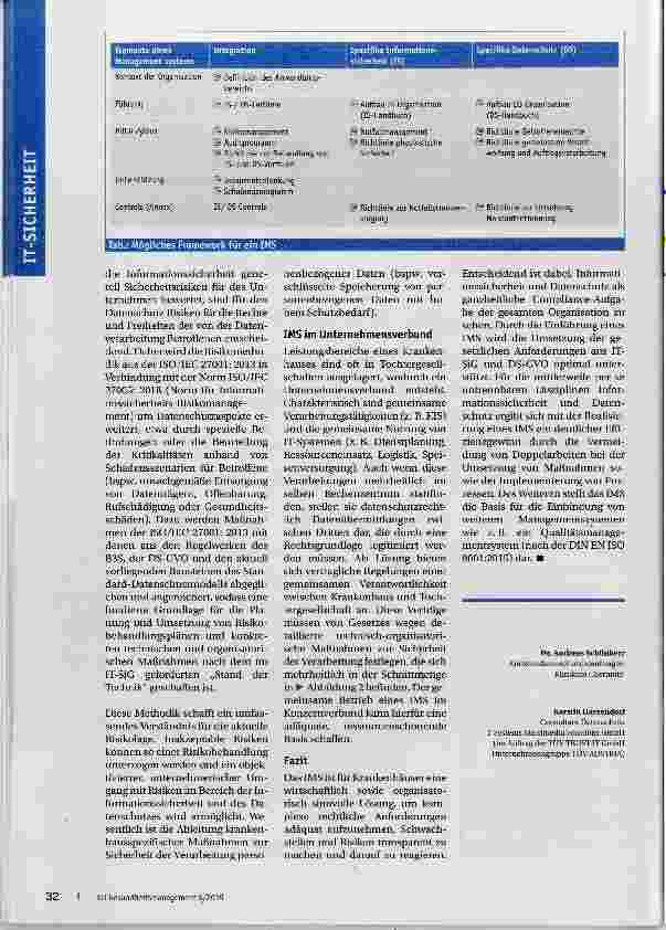 Vorschauseite 3: Integnerte Managementsysteme Im Krankenhaus