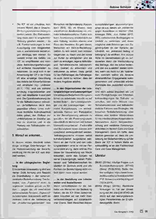 Vorschauseite 5: Die ICF - Potentiale und Missverständnisse eines attraktiven Deutungsangebots