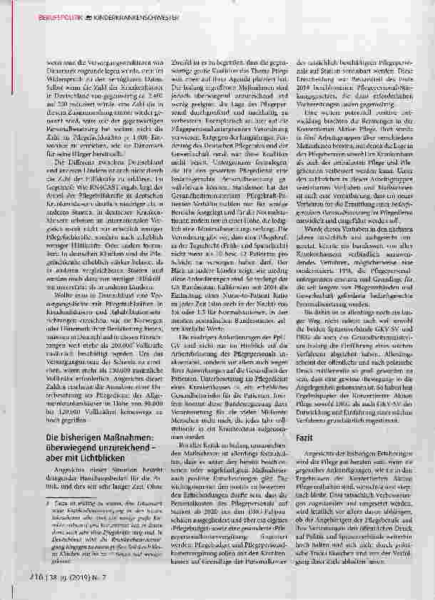 Vorschauseite 4: Unterbesetzung im Pflegedienst der Krankenhäuser: Historische Entwicklung und gegenwärtige Situation