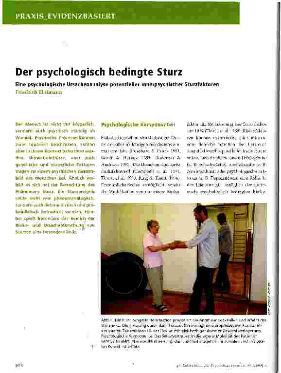Vorschauseite 1: Der psychologisch bedingte Sturz