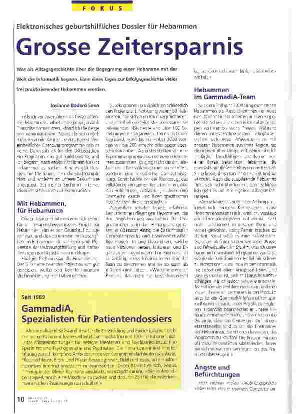 Vorschauseite 1: Grosse Zeitersparnis