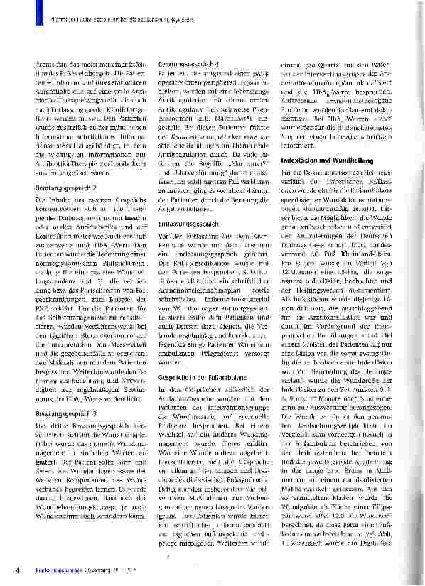 Vorschauseite 3: Pharmazeutische Betreuung bei diabetischem Fußsyndrom: klinischer Verlauf und Behandlungsergebnisse