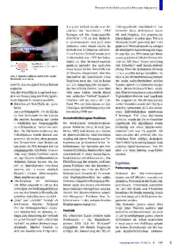 Vorschauseite 4: Pharmazeutische Betreuung bei diabetischem Fußsyndrom: klinischer Verlauf und Behandlungsergebnisse